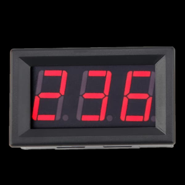 LED Digital Voltmeter 0.56 Tommer 2 Ledning AC 70 380V Spenningsmåler