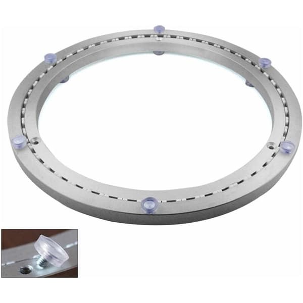 Debuns – Drejelig metalplatform ø35cm – 360° rotation – Rustfrit stål – Bæreevne 300 kg – Nem installation