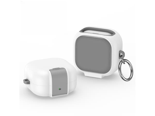 Etui til Samsung Caixa Galaxy Buds4 Pro, fuld beskyttelse / 1 stk (hvid)—ht