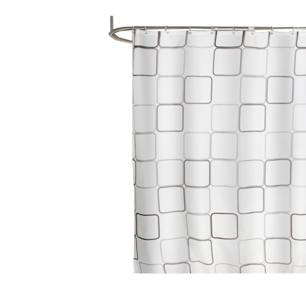 Stort fyrkantigt duschdraperi i polyester 120 bred * 180 hög CM,