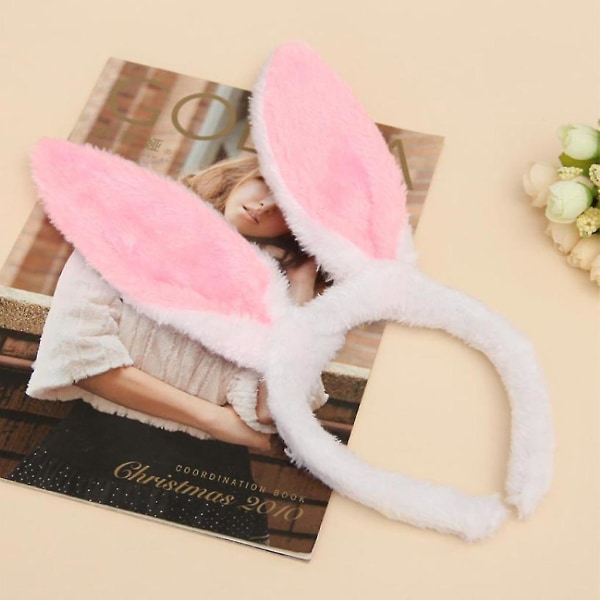 Tegnefilm Plys Pandebånd Bunny Ears Hårbånd Påske jul Pink