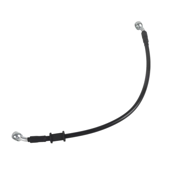 Universal Motorcykel Bremsekoblingskabel Varmeisolering Rustfrit Stål PVC Sort 40cm 15.7in