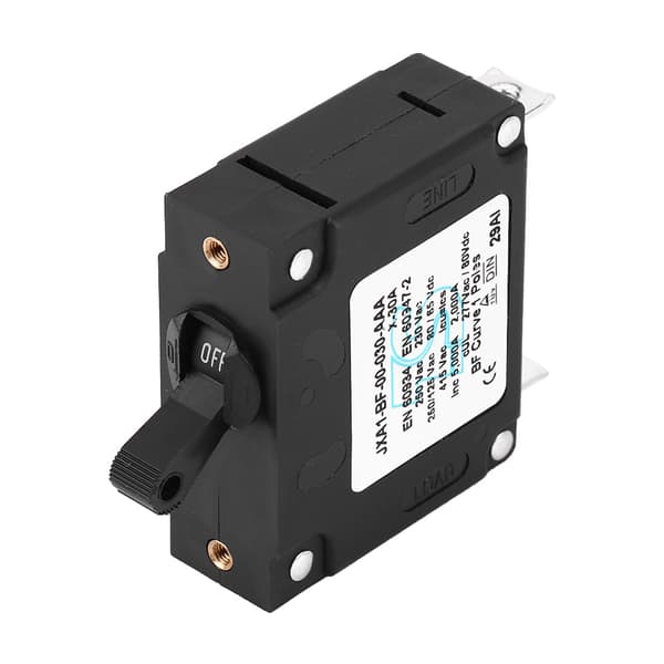 Holdbar DC/AC Manuel ON/OFF Toggle Reset Sikring 30A