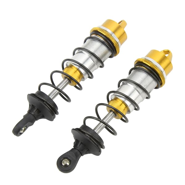 2 stk. RC bil støddæmper aluminiumslegering balancerende drev høj elasticitet RC front støddæmper til ARRMA 1/7 1/8 guld