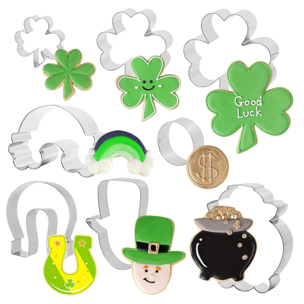 8 stk St. Patrick's Day kakeformer