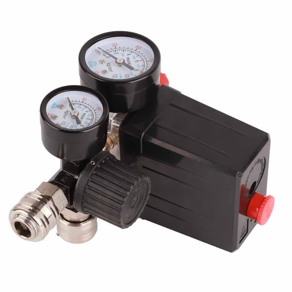 1 4 Tum Luftkompressor Tryckströmbrytare Regulatorventil 90 120 PSI 220V