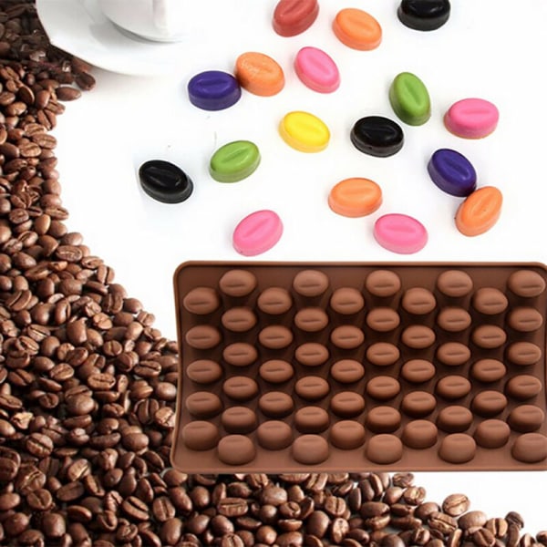 Silikon choklad kaffebönor?? godiskaka form 55 håligheter??