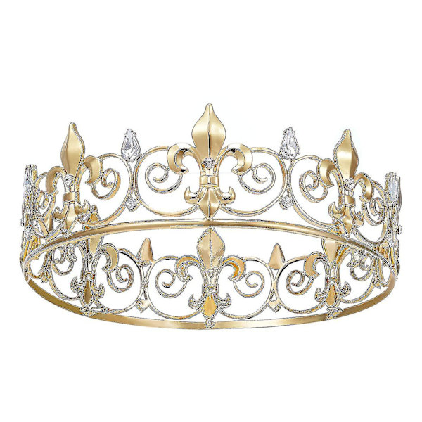 Men's Crown - Metal Prince's Crown Birthday Party Hat