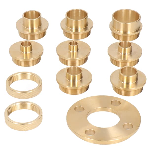 Messing Router Guides Sæt med Låsemøtrik Adapter 11 Dele