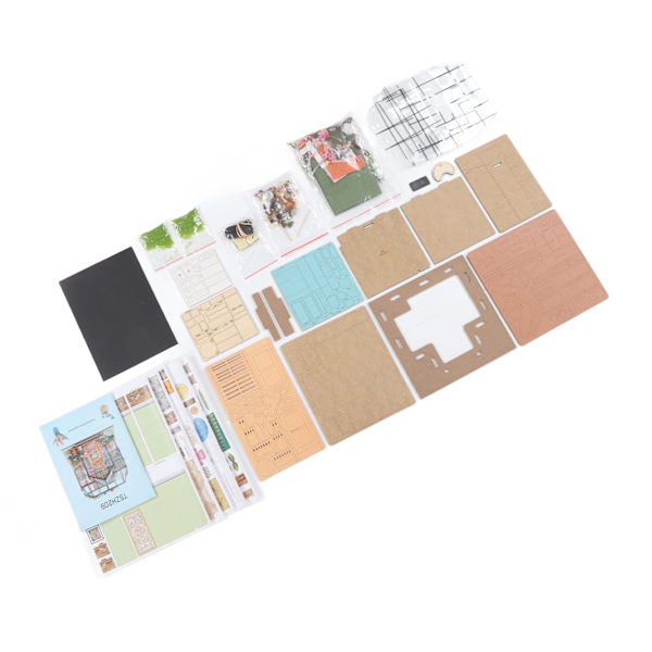 Miniature Dukkehus Kit 1:24 Skala - DIY Puslespil Legetøj til Hjemmefest Underholdning - Velegnet til Alderen 14+