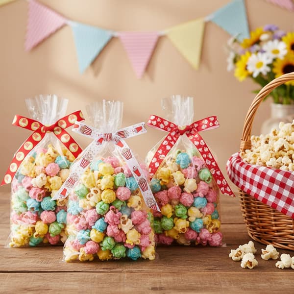 3 STK 15 Yards Popcorn Tommer Stof til Fest[ht]