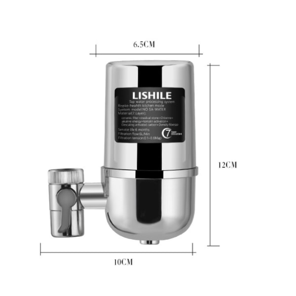 Vattenrenare hushållskökskran förfilter (standard (ett filterelement)),