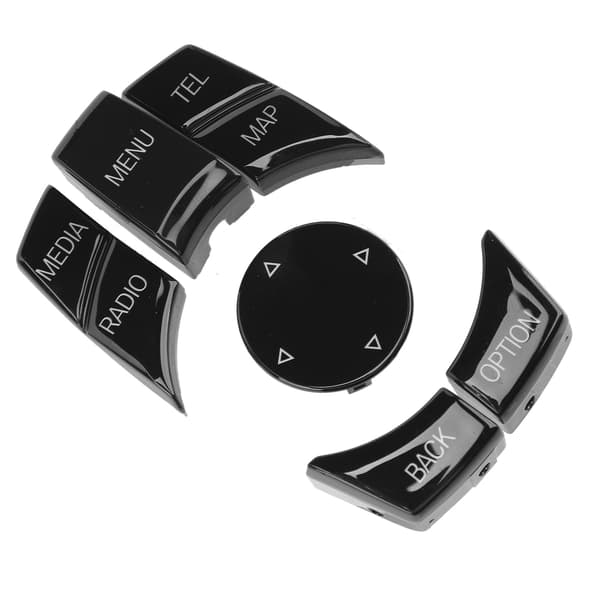 Sentralkonsoll Multimedieknappsett Multi Media Kontroll Tastdeksel for E84 E70 E71 E72 E81 E82 E Chassi Glossy Black