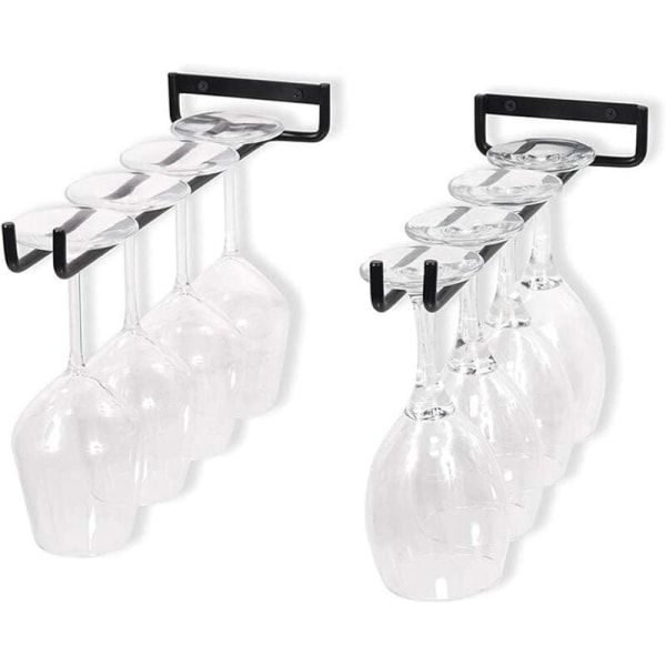 Hushållshållare för vinglas för hängande vinglas (MD18E (30,0cm*2,0cm*2,0cm)