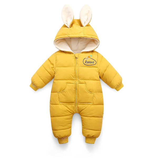 Jumpsuit Hættedragt Jumpsuit Varm langærmet tegneseriekanin 90cm