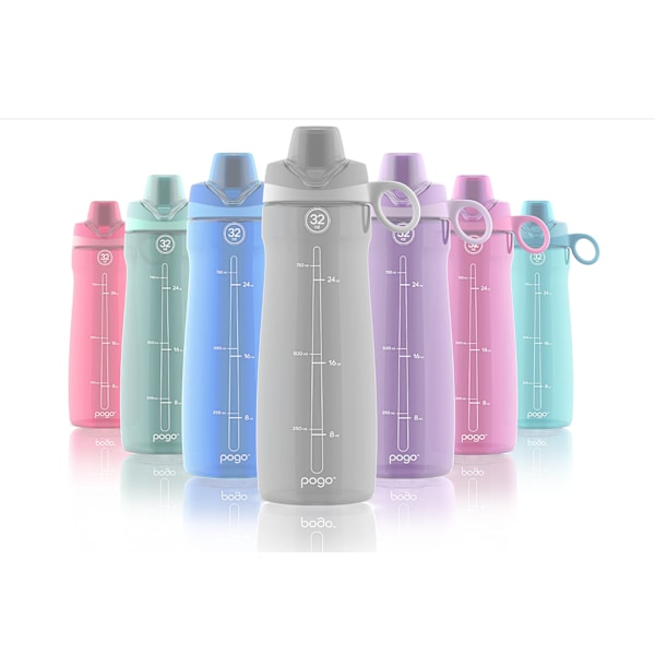 Plastkopp med stor kapacitet gradient frostad flip sportvattenkokare dam manlig vattenkopp student bärbar rymdkopp (rosa))