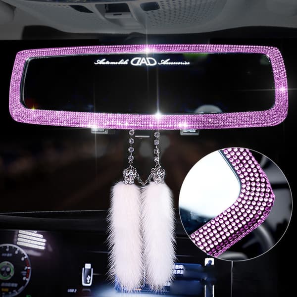 Bling Rhinestone Krystal Bil Bakspejl Biltilbehør