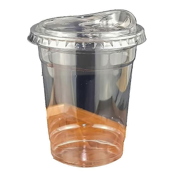 12oz Plastmugg med direkt dricklock Klar engångsmugg 12oz