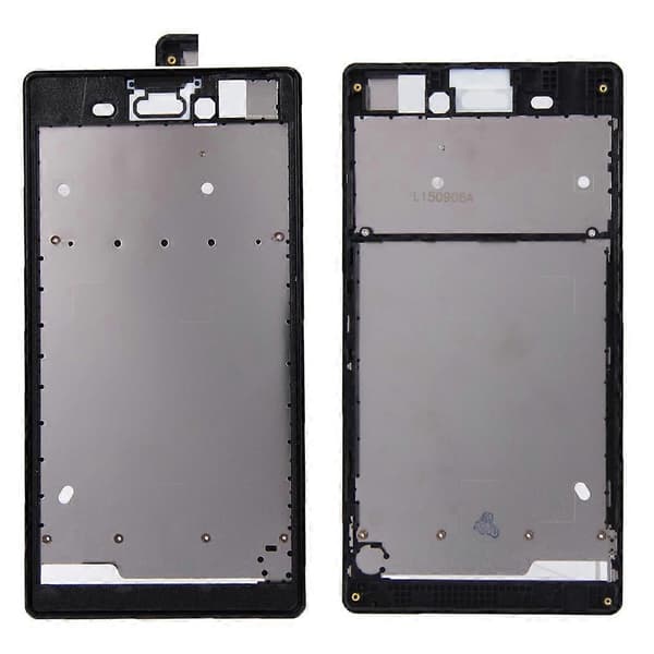 Etukotelo liimatarralla Sony Xperia T3:lle Black