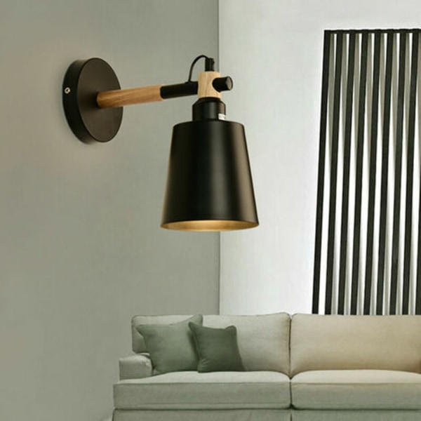 Industriell vegglampe sconce lampe armatur retro veggbelysning