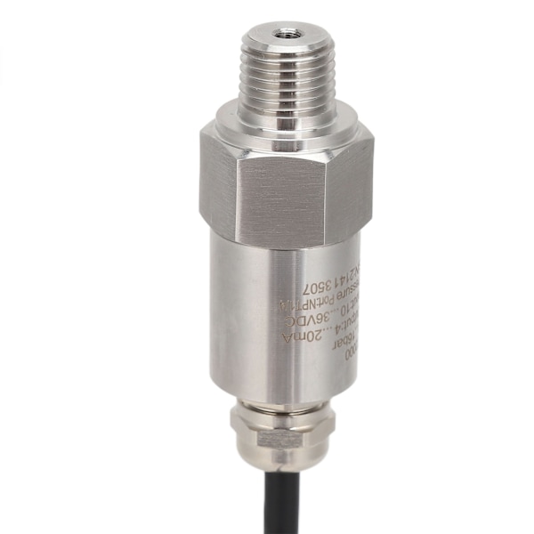 Tryktransmitter Sensor 4‑20MA Output NPT1/4 Luft Vand DC 10‑36V Ret Linje