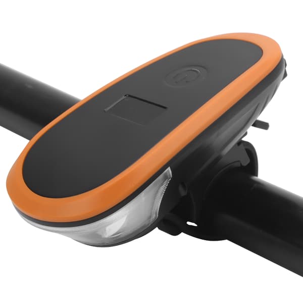 USB Oppladbart Sykkel Frontlys Horn Nattsykling Varsel Oransje