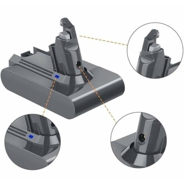 21,6V 3500mAh erstatningsbatteri til Dyson V6 DC58 DC59/DC61 DC62 DC72 SV03 SV04 SV05 SV06 SV07 SV09 Absolute Animal Mo