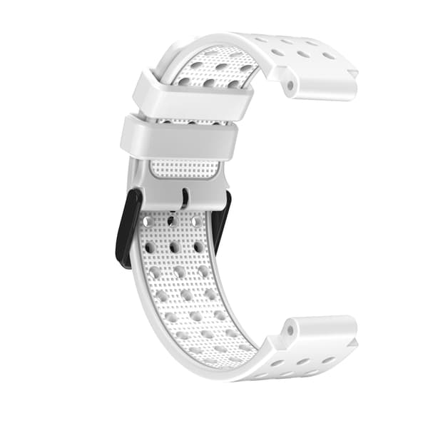 Rem til Garmin Approach S20 Monokrom Urrem til Garmin Approach S20 Silikone Erstatning Mode Armbånd til Garmin White