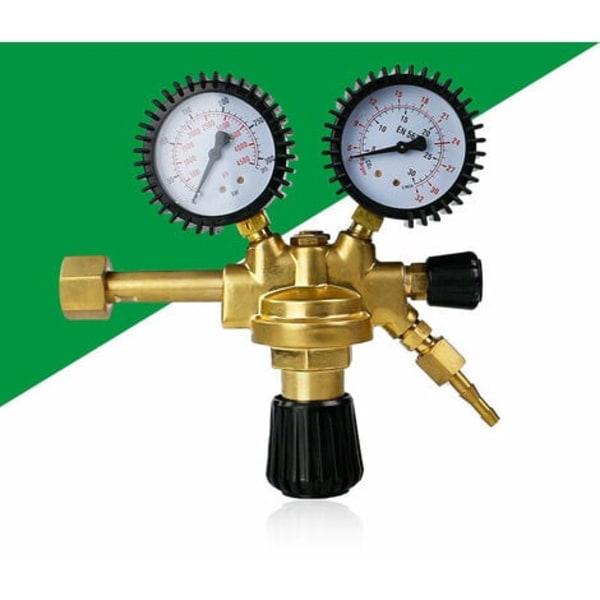 Universal Argon CO2 trykkreduksjonsventil, gasssveiseregulator med dobbel gauge messing MIG/MAG-sveising for all commo