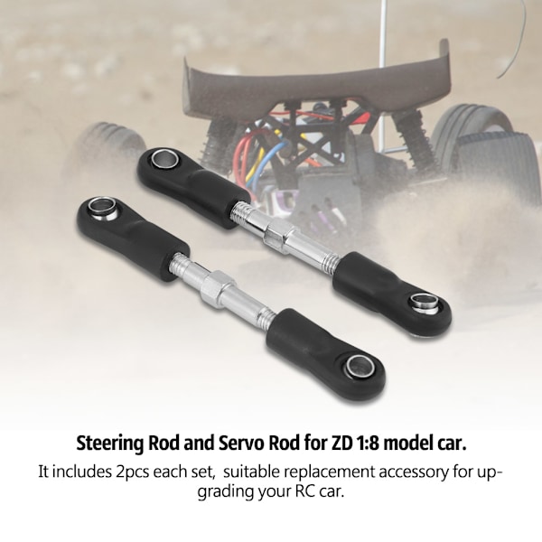 ZD 6050 kulehode styrestang 1:16 modellbil universell (lengde 45±3mm topakning)