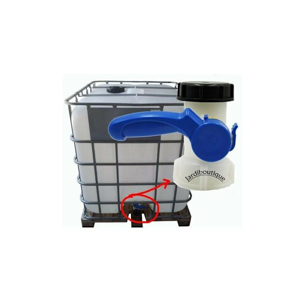 IBC-tankgränssnitt innerdiameter 62mm fjärilsventil DN40 i ett stycke plast fjärilsventil lämplig för kök