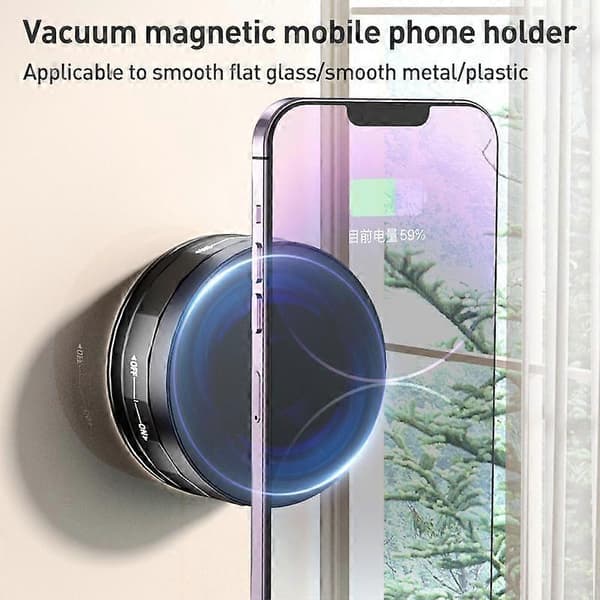 CC-T31 Vakuumadsorption Magnetisk Biltelefonholder Black