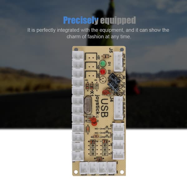 Arcade Game USB-koderknapcontroller til Raspberry Pi Host PC-spillemaskine BlackCY-822A[ht]