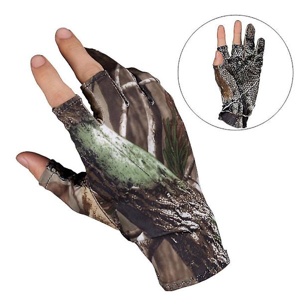 Fiskehandsker Camouflage Elastiske Campinghandsker M