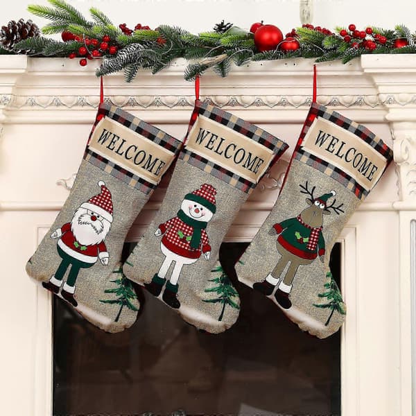 Julstrumpor Julklappspåsar Julgranar Snöstaket Dekorativa Strumpor