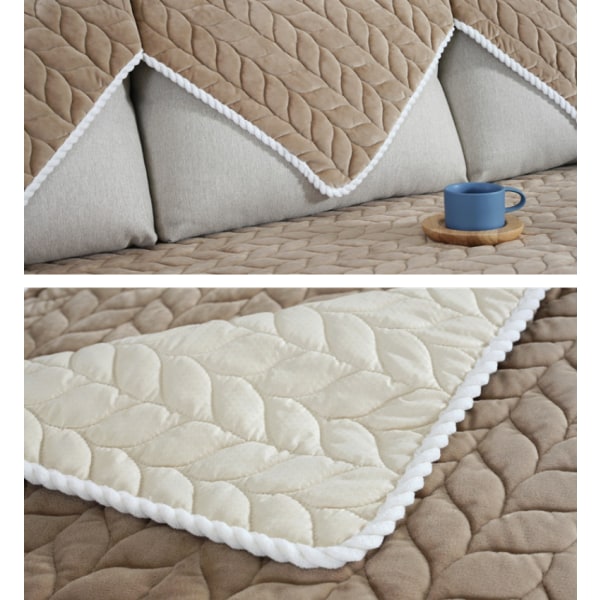 Moderne minimalistisk sofapude, komfortabelt pudebetræk til sofa i plys (kaffefarve, pudebetræk med indre kerne 45*45),