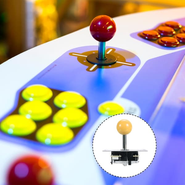 PC Joystick DIY Kit Arcade Spilleknap ABS 5 Pin til Klassisk Gul - Gul[ht] Yellow