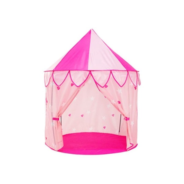 rosa leketelt, prinsesseslott, jentetelt for barn, telt for barn, leketelt for barn, hagetelt med veske,