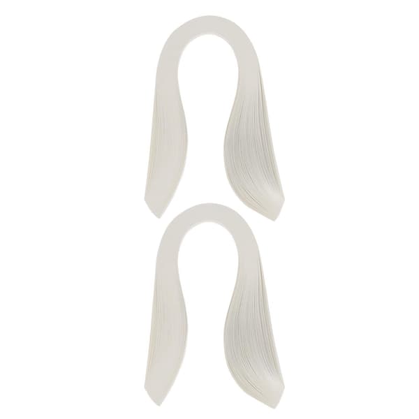 DIY Quilling Pappersremsor 600 Stycken 3mm Bredd Elfenben Vit Hantverkspapper
