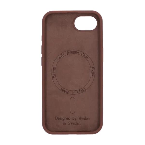 Rvelon Mobilskal Silikone MagSafe til iPhone 16e - Brun Silikonskal Silikon
