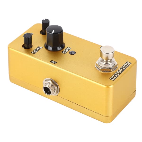 Mini Guitar Effektpedal Enkelt Blok Modulationsforstærker Simulation Gylden Distortion