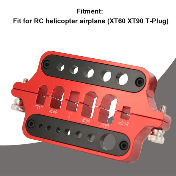 Loddestation af aluminiumslegering RC-tilbehør til XT60 XT90 bananstik T-stik