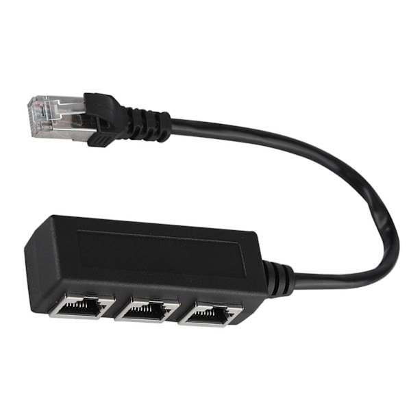 Ethernet-splitterkabel: 1 hann til 3 hunnporter for forbedret tilkobling