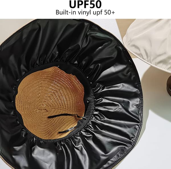 Dame Solhat UPF 50+ Stråhat Sommerhat Dame Mor Piger Strandhat—ht