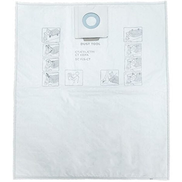2-pack dammpåse för Festool CT36E CT CTM26 dammsugare