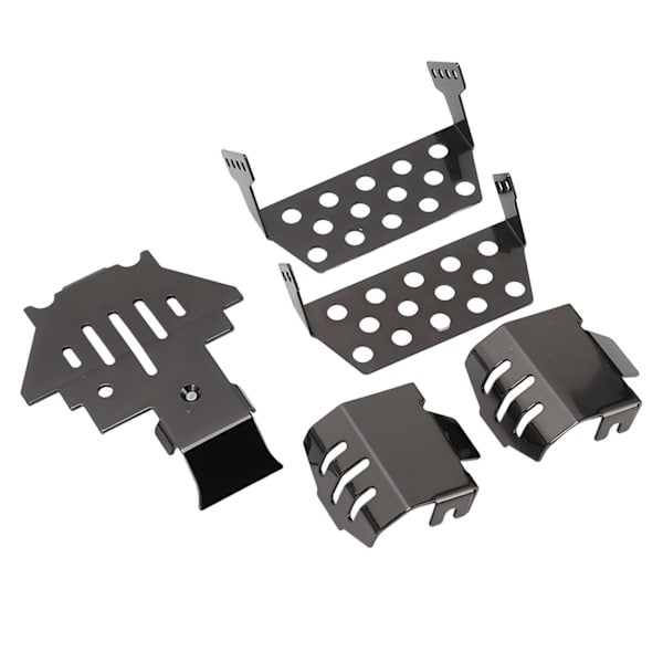 Traxxas Sort RC Chassis Armor Sæt Rustfrit Stål Skid Plate Beskyttelse