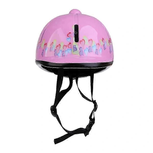 Ridehjelm til børn - Justerbar ridehat Pink—ht