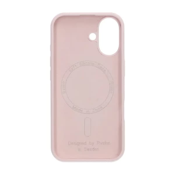 Rvelon Mobildeksel Silikon MagSafe til iPhone 17 - Lys rosa Silikonskal Silikon