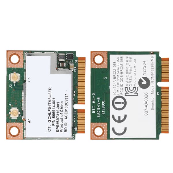 Til HP til Broadcom BCM943228HMB Dual Band 300M Mini PCI-e Trådløst LAN-kort med Bluetooth 4.0