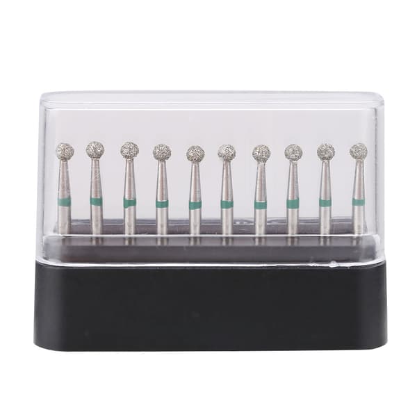 Dental diamantbor rustfrit stål 10 pak rund skaft 1,6 mm